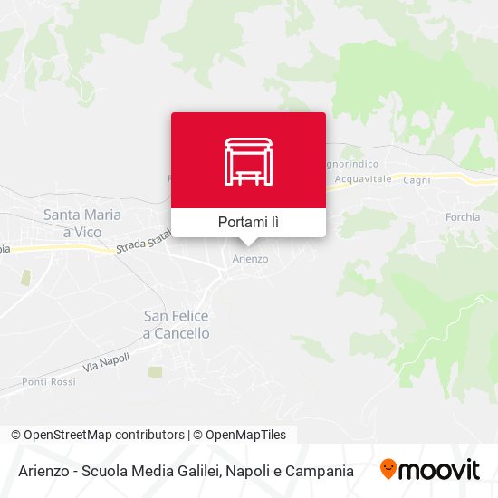 Mappa Arienzo - Scuola Media Galilei