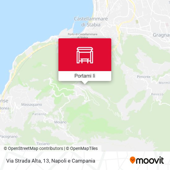Mappa Via Strada Alta, 13