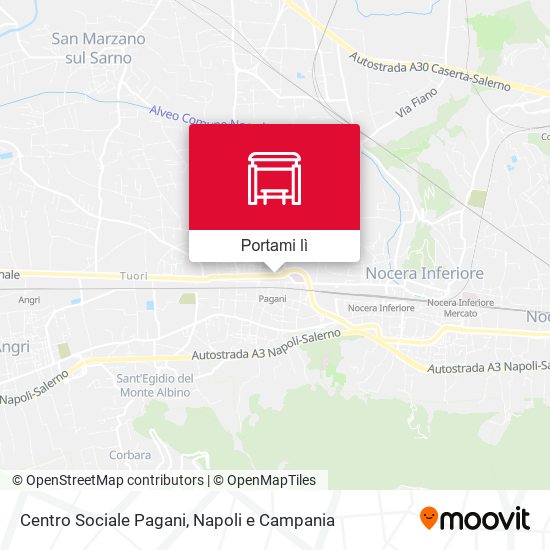 Mappa Centro Sociale Pagani