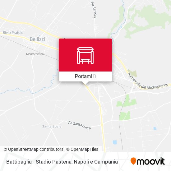 Mappa Battipaglia - Stadio Pastena