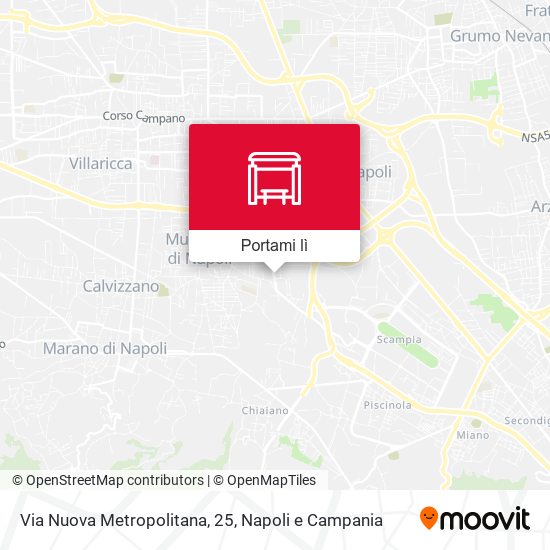 Mappa Via Nuova Metropolitana, 25