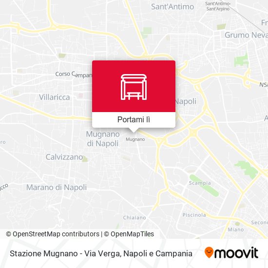 Mappa Stazione Mugnano - Via Verga