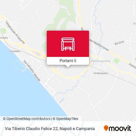 Mappa Via Tiberio Claudio Felice 22
