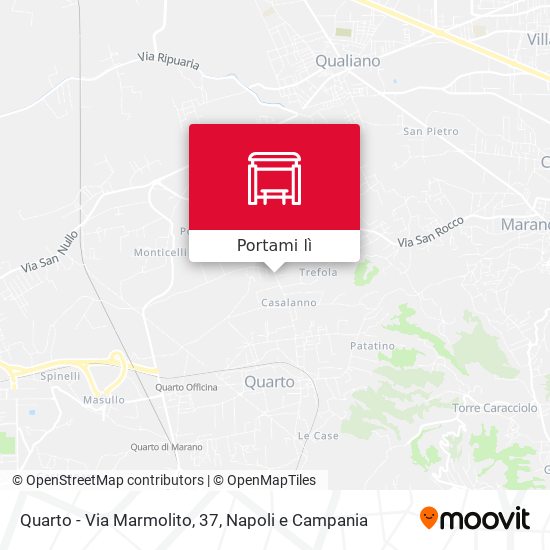 Mappa Quarto - Via Marmolito, 37