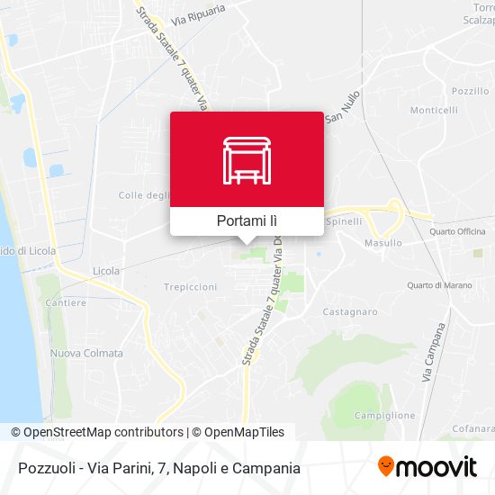 Mappa Pozzuoli - Via Parini, 7