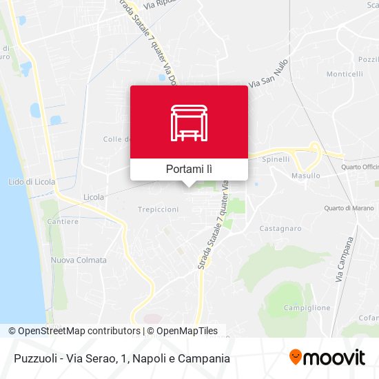 Mappa Puzzuoli - Via Serao, 1