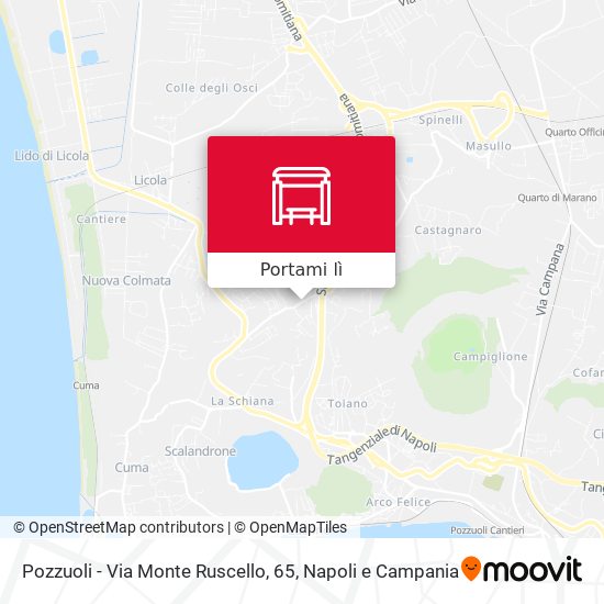 Mappa Pozzuoli - Via Monte Ruscello, 65