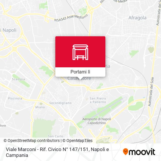 Mappa Viale Marconi - Rif. Civico N° 147 / 151
