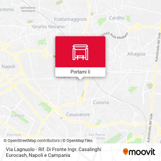 Mappa Via Lagnuolo - Rif. Di Fronte Ingr. Casalinghi Eurocash