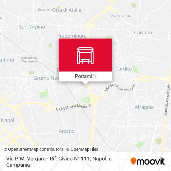 Mappa Via P. M. Vergara - Rif. Civico N° 111