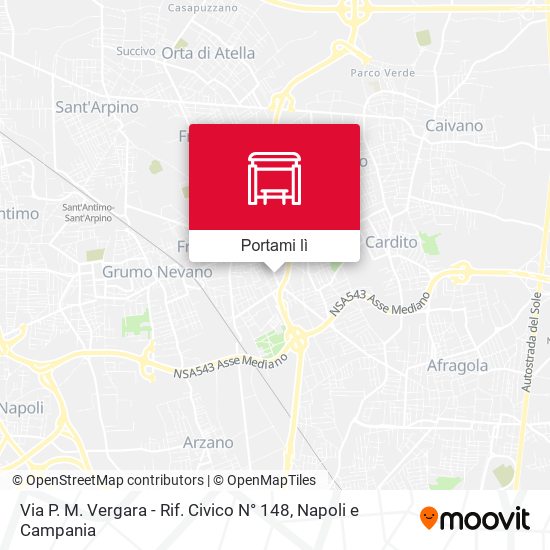 Mappa Via P. M. Vergara - Rif. Civico N° 148