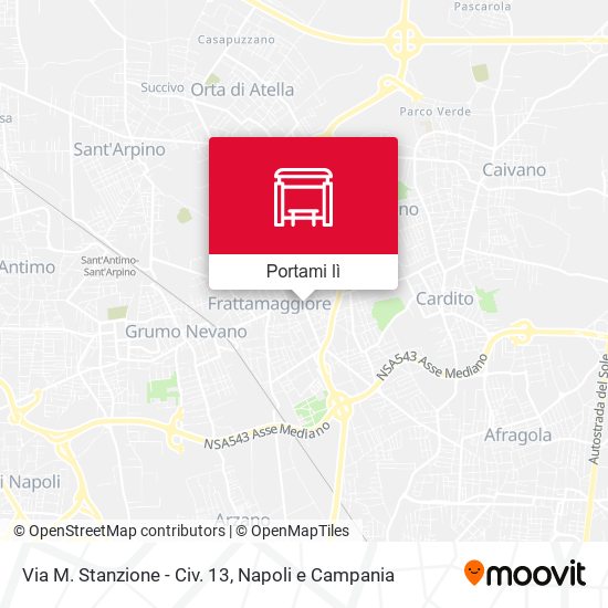 Mappa Via M. Stanzione - Civ. 13