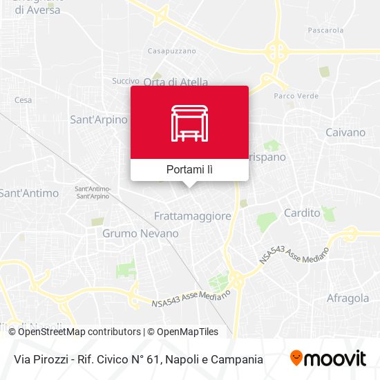 Mappa Via Pirozzi - Rif. Civico N° 61