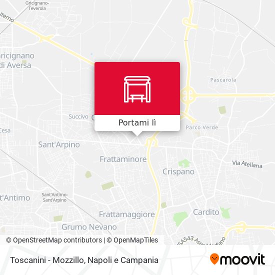 Mappa Toscanini - Mozzillo