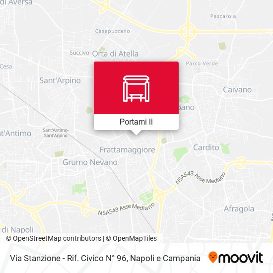 Mappa Via Stanzione - Rif. Civico N° 96