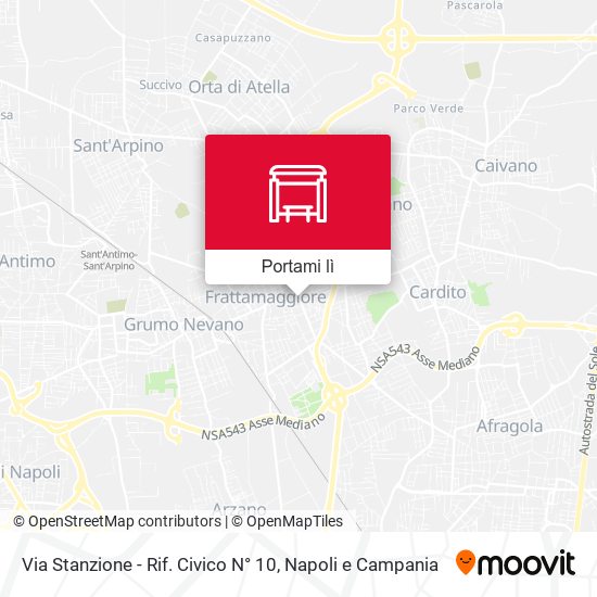 Mappa Via Stanzione - Rif. Civico N° 10