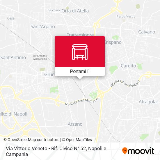 Mappa Via Vittorio Veneto - Rif. Civico N° 52