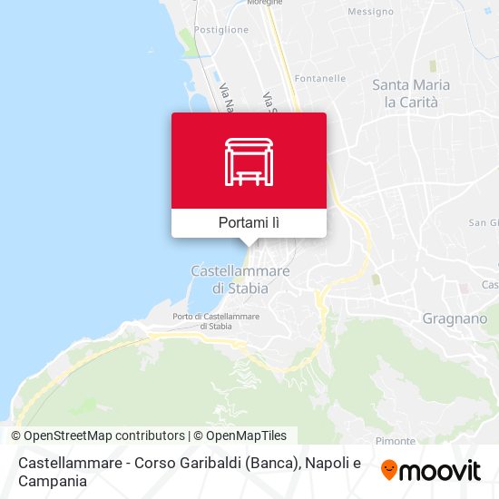 Mappa Castellammare - Corso Garibaldi (Banca)