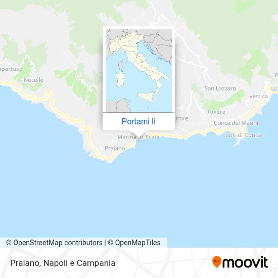 Mappa Praiano
