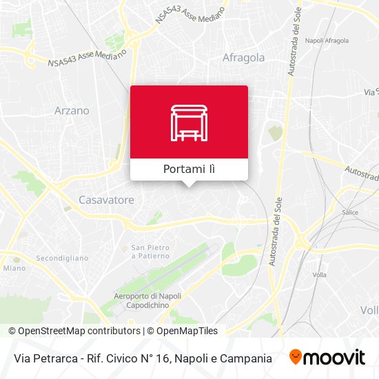 Mappa Via Petrarca - Rif. Civico N° 16