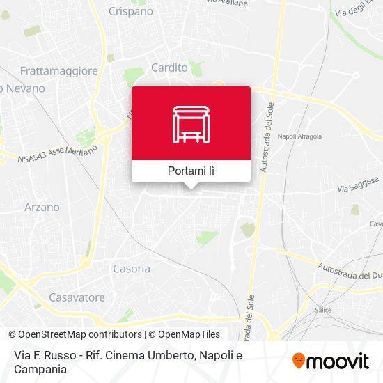 Mappa Via F. Russo - Rif. Cinema Umberto