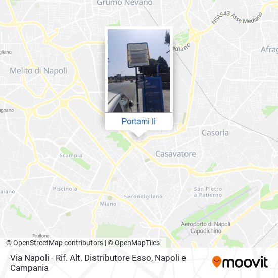 Mappa Via Napoli - Rif. Alt. Distributore Esso