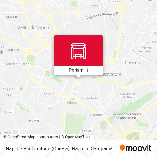 Mappa Napoli - Via Limitone (Chiesa)