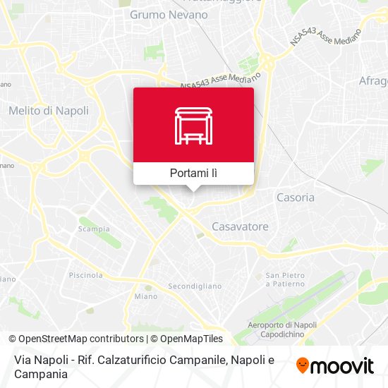 Mappa Via Napoli - Rif. Calzaturificio Campanile