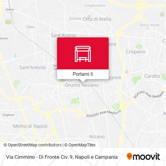 Mappa Via Cimmino - Di Fronte Civ. 9