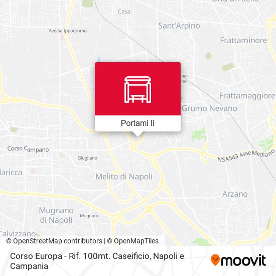 Mappa Corso Europa - Rif. 100mt. Caseificio