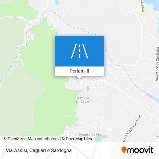 Mappa Via Assisi