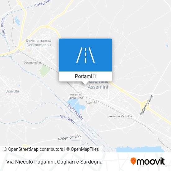 Mappa Via Niccolò Paganini