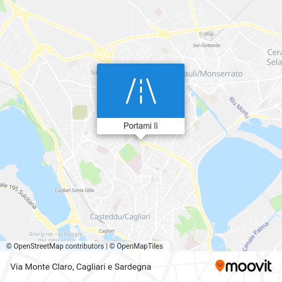 Mappa Via Monte Claro
