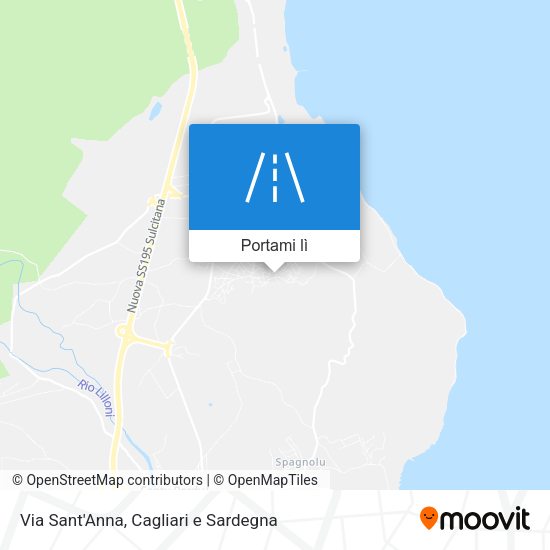 Mappa Via Sant'Anna