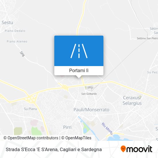 Mappa Strada S'Ecca 'E S'Arena