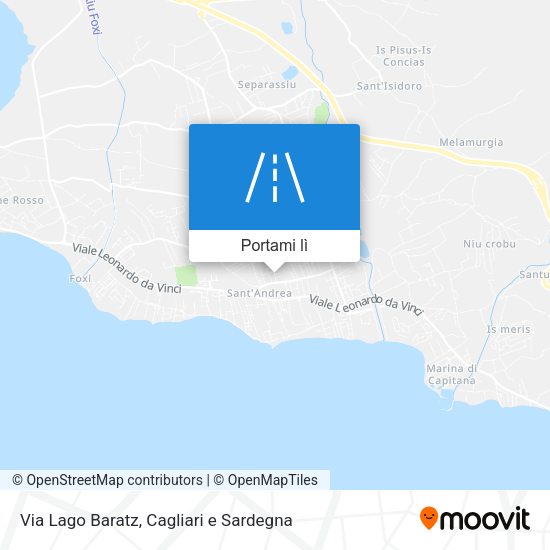 Mappa Via Lago Baratz