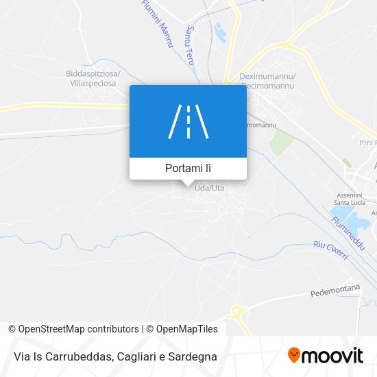 Mappa Via Is Carrubeddas