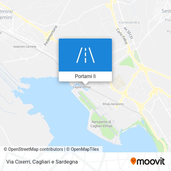 Mappa Via Cixerri