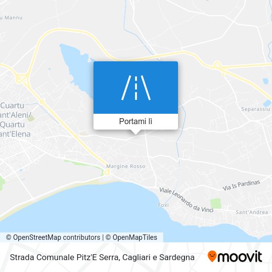 Mappa Strada Comunale Pitz'E Serra