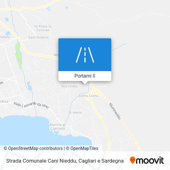 Mappa Strada Comunale Cani Nieddu