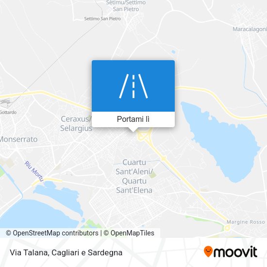 Mappa Via Talana