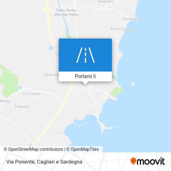 Mappa Via Ponente