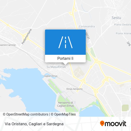 Mappa Via Oristano
