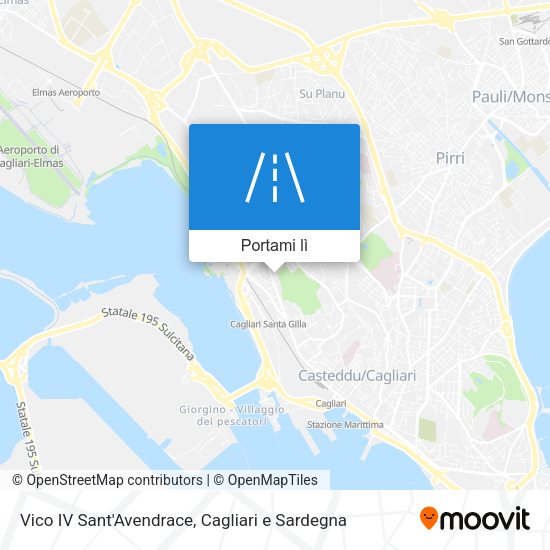 Mappa Vico IV Sant'Avendrace