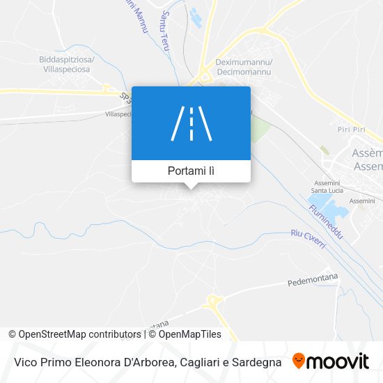 Mappa Vico Primo Eleonora D'Arborea