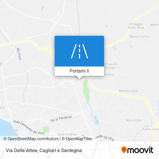 Mappa Via Delle Altee