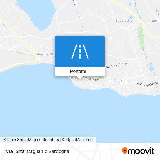 Mappa Via Ibiza