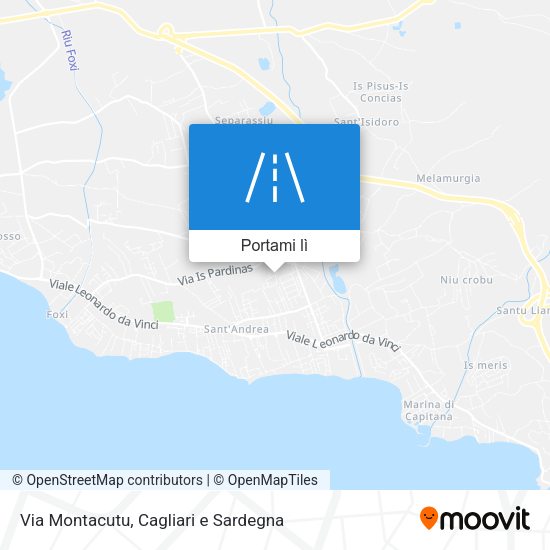 Mappa Via Montacutu