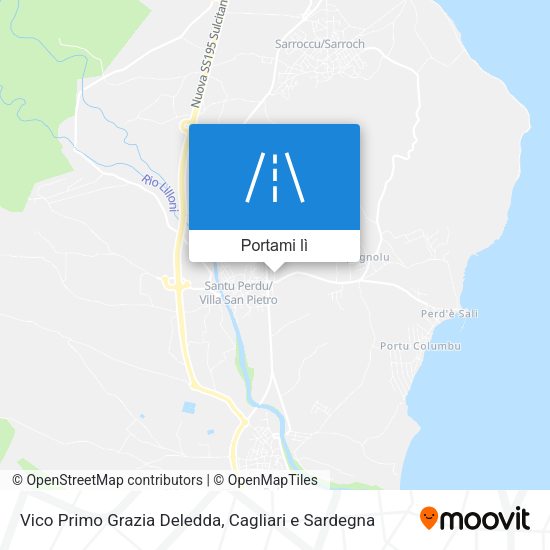 Mappa Vico Primo Grazia Deledda