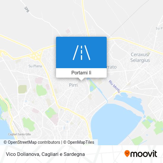 Mappa Vico Dolianova